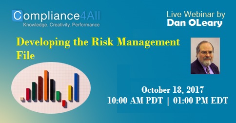 Overview:
The single most important element of medical device risk management is the Risk Management Plan (RMP). It ranges from Top Management's risk policy to review and approval of the Risk Management Report. Get these items wrong and the rest of your risk management process will suffer. 

Why should you Attend: 
This presentation gives you the essential information you need to write a successful plan. Many companies try to implement Risk Management using an inadequate Risk Management Plan. They often leave out required items or add additional, but unnecessary information.